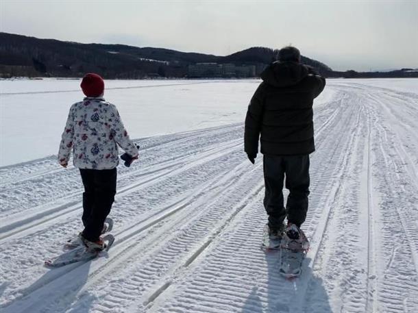 白銀世界へ一歩一歩