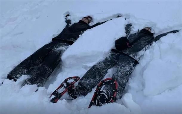 森の中はパウダースノー天国！