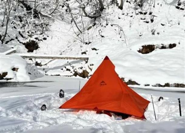 テントでひと休み