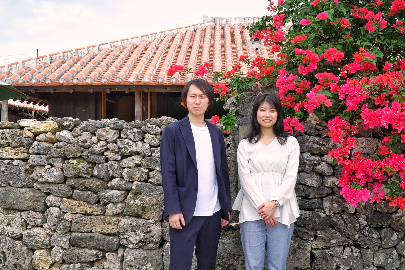 竹富島らしい景色に溶け込んで