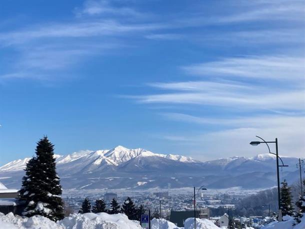 北の峰スキー場から前方に見える大雪国立公