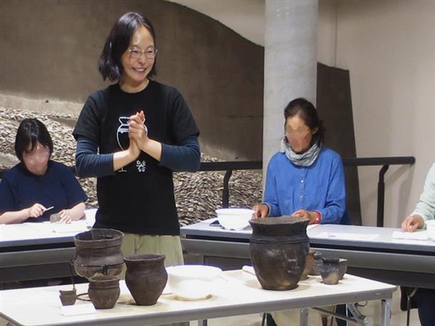 「オホーツク式土器」 の製作体験