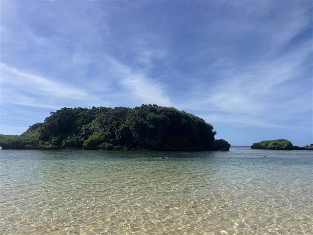 浅瀬なのでお子様も安心♪