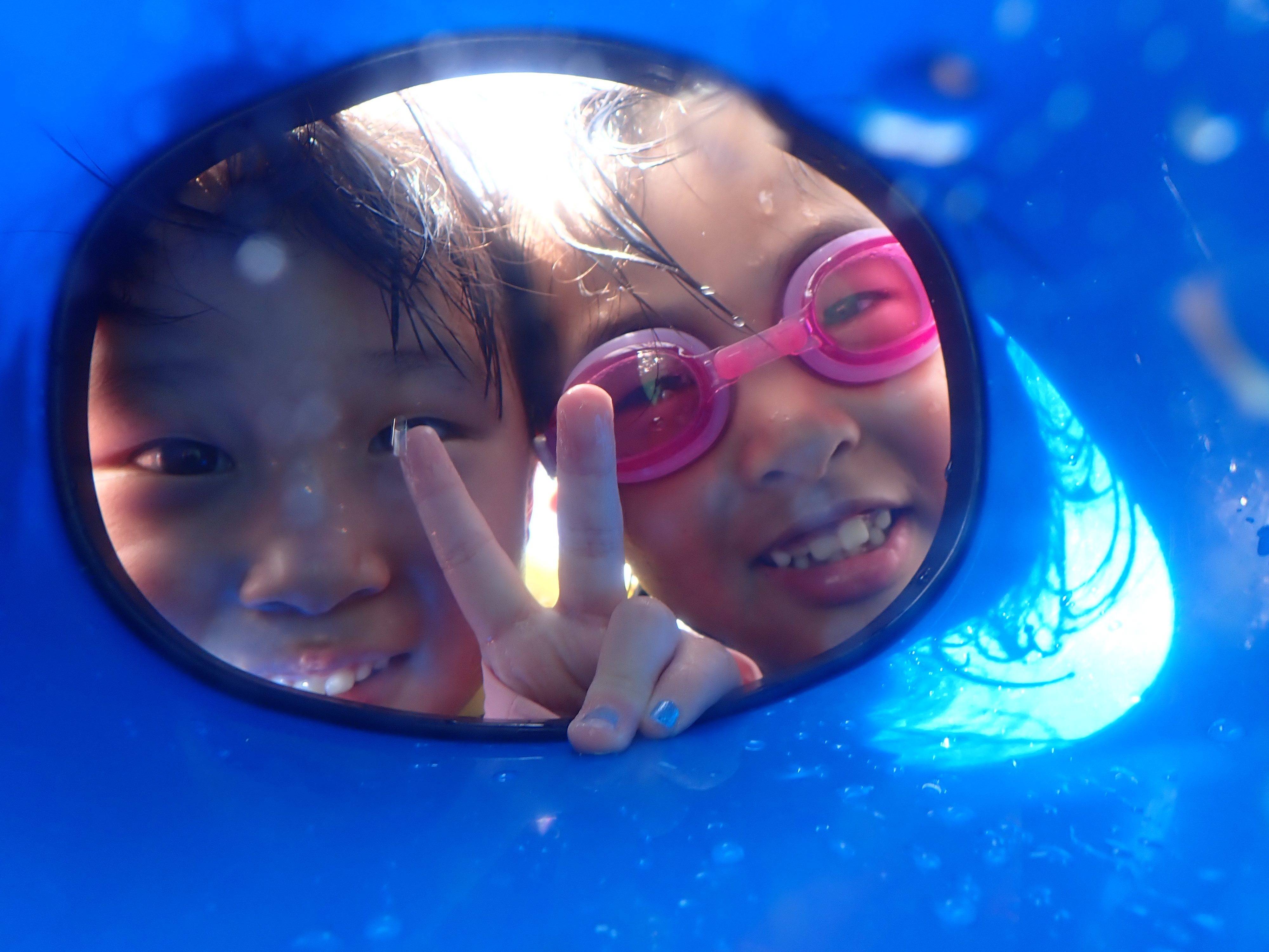 箱メガネでお魚観察も！