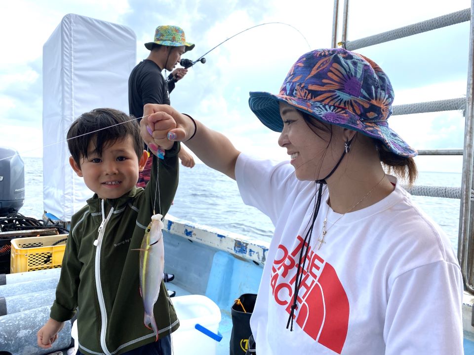 親子で一緒に釣れた！