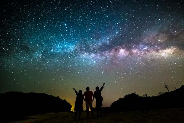 綺麗な星空と一緒に撮影☆