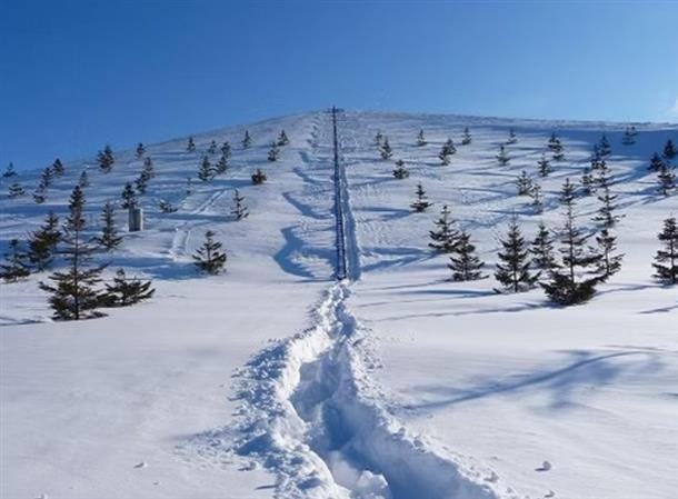 絶景の雪景色
