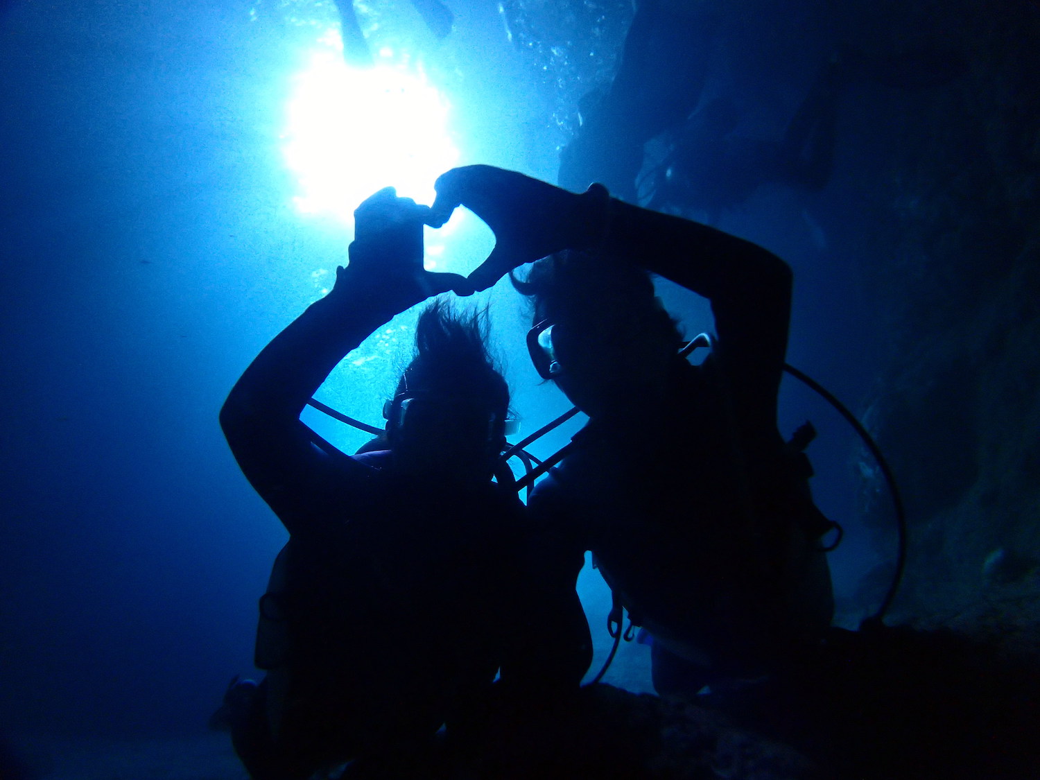 青の洞窟ダイビングGoPro写真撮影