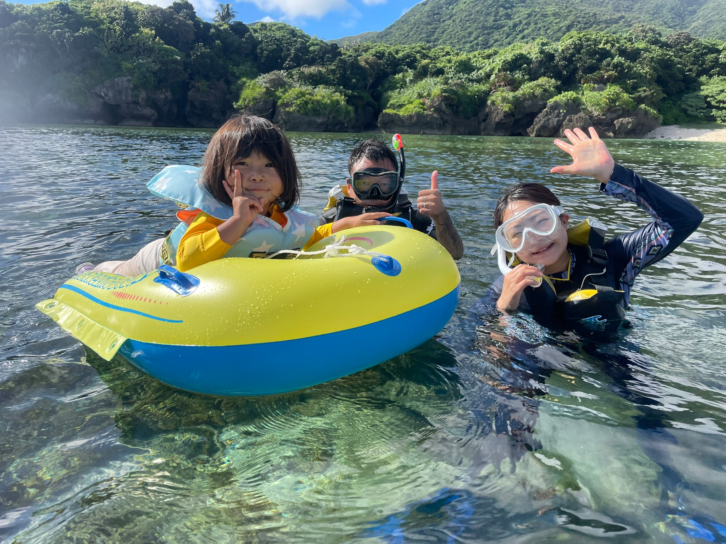 安心のビーチエントリー＆お子様フロート有