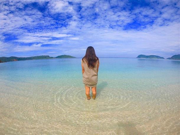 シークレットビーチで写真撮影！