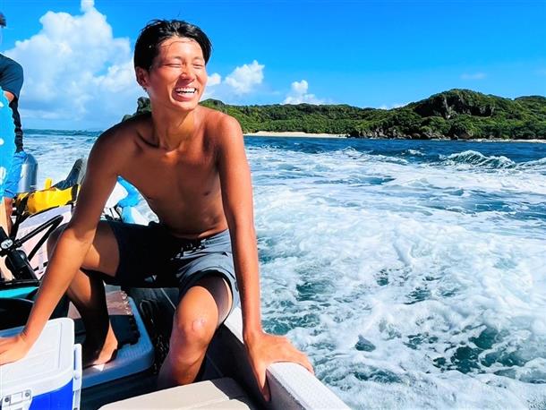 爽快な海