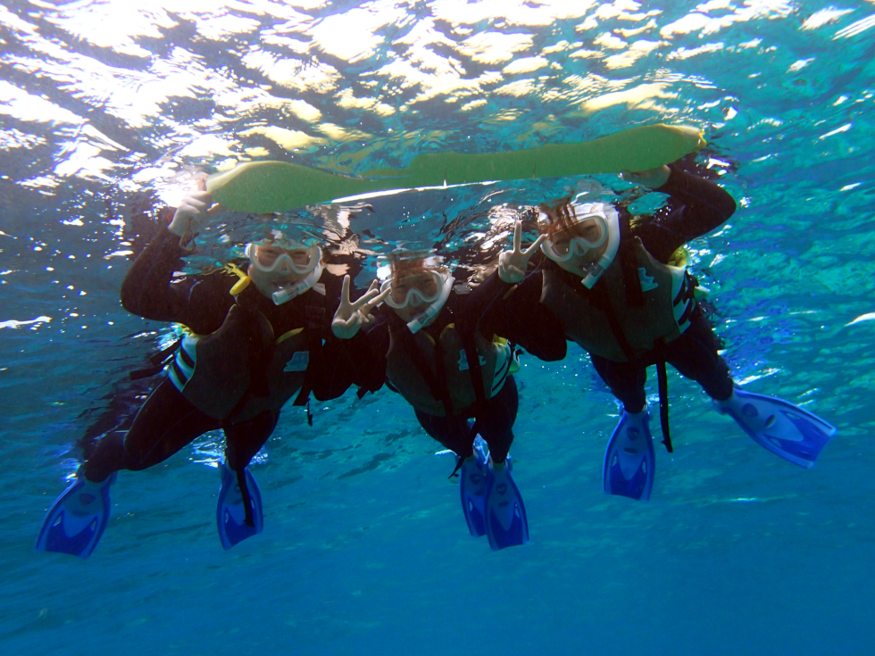 泳げない方でも安心して参加できます♪