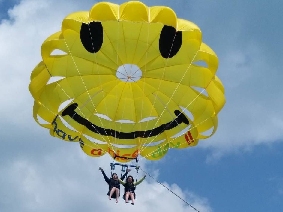 にこちゃんパラセーリング