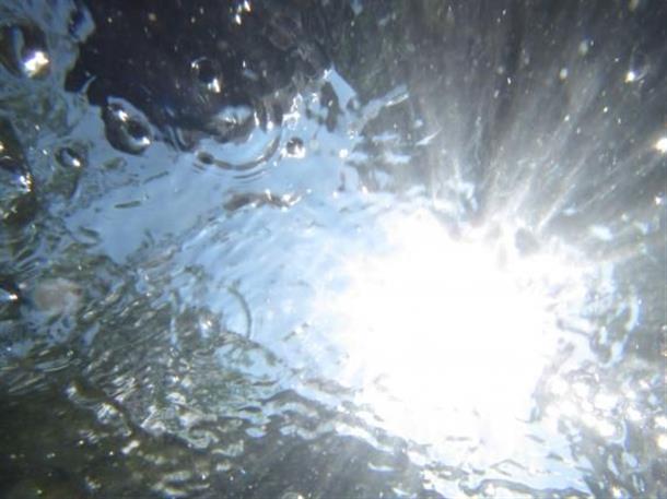 沢の水はすごく透き通っています！