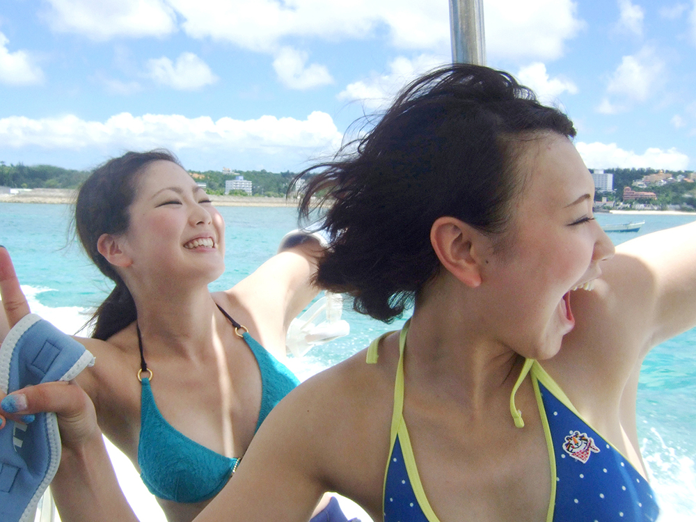 ボートで気持ちよく気分MAX!