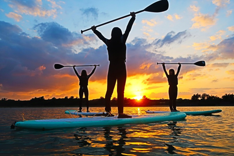 こんなにきれいな夕陽がみれることも