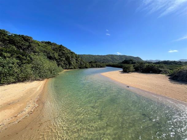川から海にでる瞬間は感動！