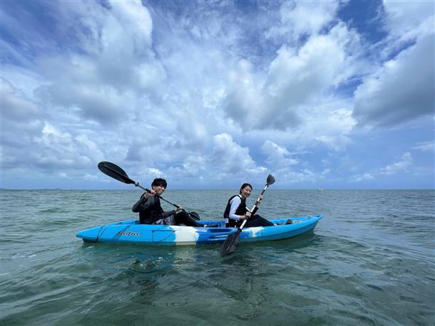 海に抜けたら海の生き物との出会いも！