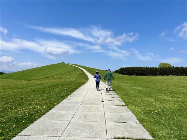 美しい風景を眺めながら。