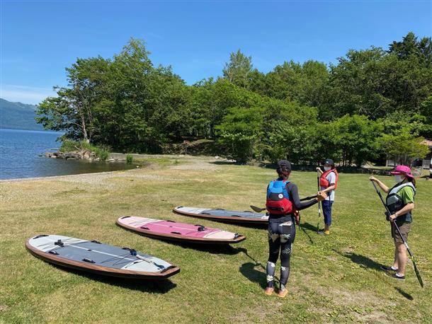 陸地で練習してから体験！初心者も安心♪