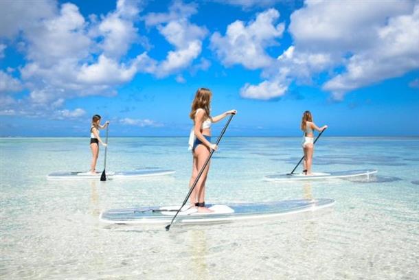 広々とした海でリフレッシュしながら遊ぶ♪