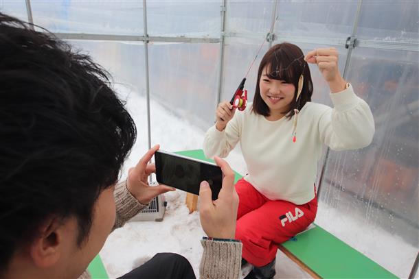 テント内は温かいので、快適♪