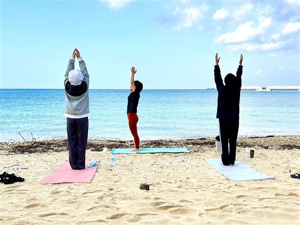 心も体もほぐしましょう。