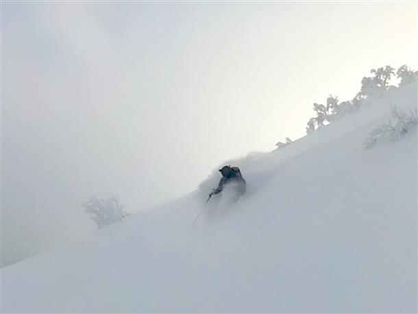 とにかく軽い雪！