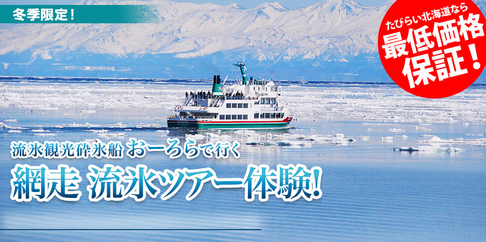 流氷観光砕氷船 おーろら号で流氷を見に行こう！