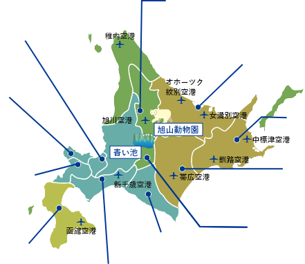 北海道の地図