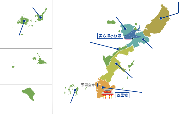 沖縄の地図