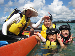 シーカヤック&シュノーケリングのセットプラン