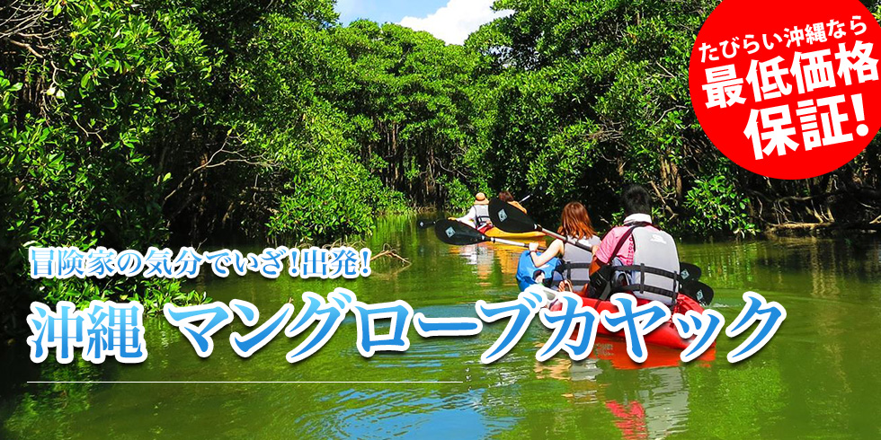 冒険家の気分でいざ！出発！沖縄 マングローブカヤック