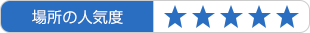 場所の人気度：★★★★★