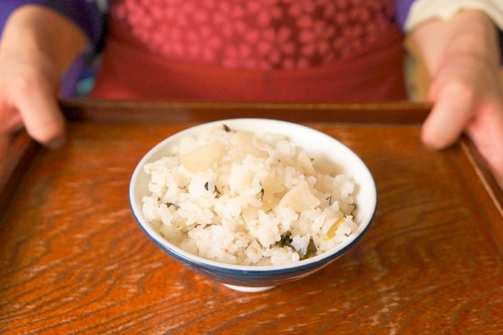 銀山荘「おしんめし」。美味しく食べられるように現代風にアレンジしています。