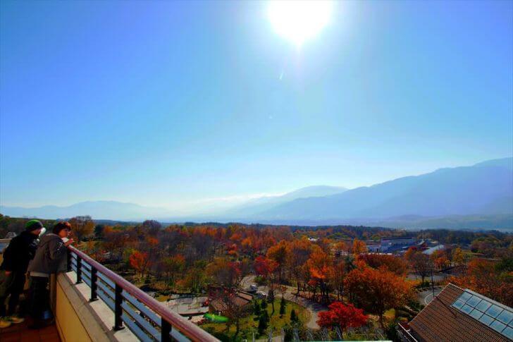 展望台からは南アルプスが一望できる