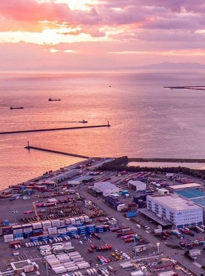 大阪の夕景