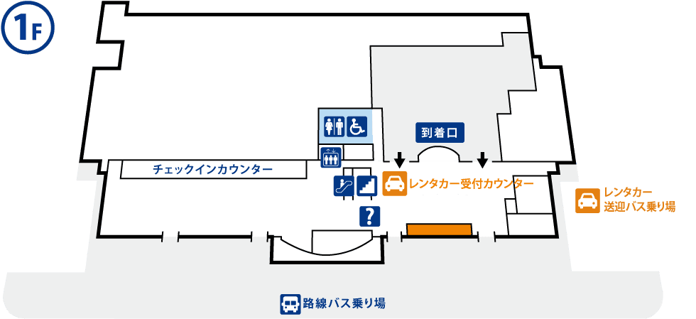 釧路空港ターミナル内のご案内