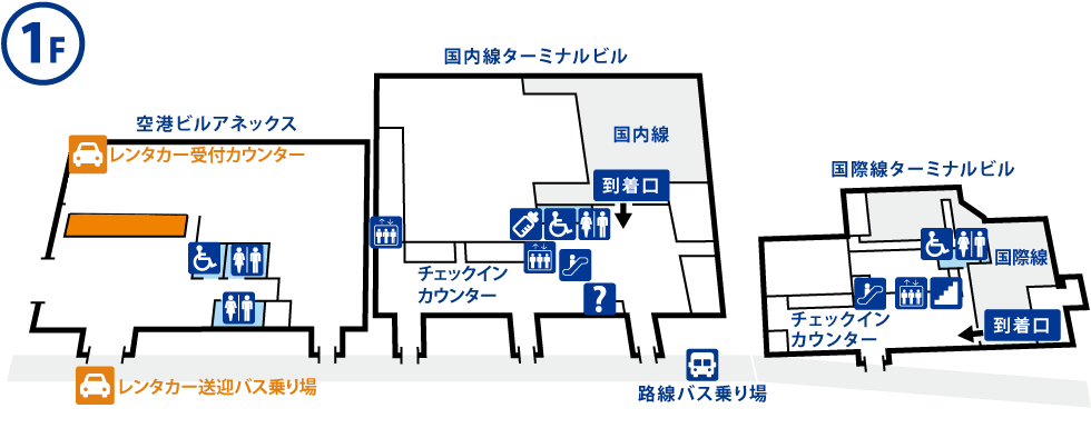 山口宇部空港ターミナル内のご案内