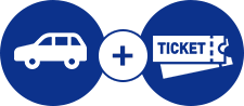 チケット付きレンタカー