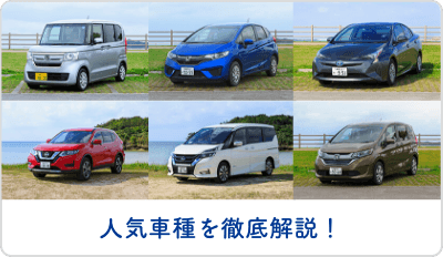 おすすめ車種紹介 人気車種を徹底解説!