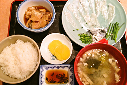 ふく刺定食