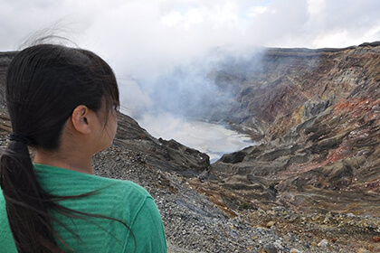 活火山である阿蘇中岳