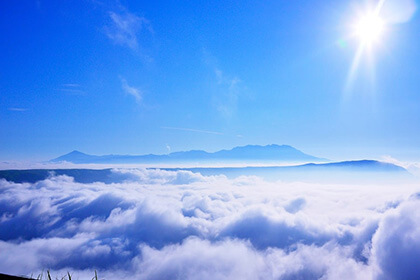 阿蘇山で見える雲海
