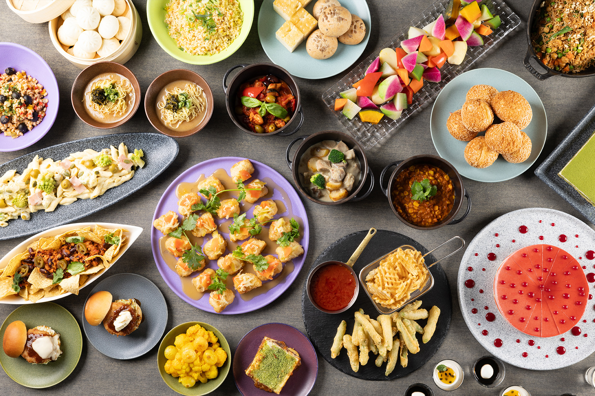 ディナービュッフェの料理グループ