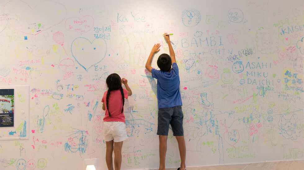 シェラトン沖縄サンマリーナリゾートのエントランス