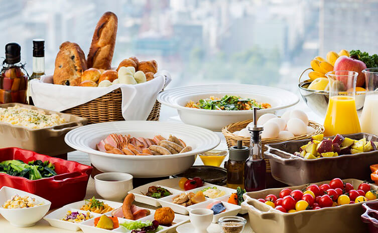 朝食ビュッフェ