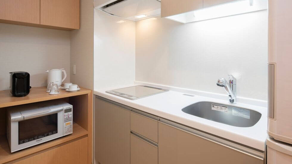 ファミリールームのキッチン一例