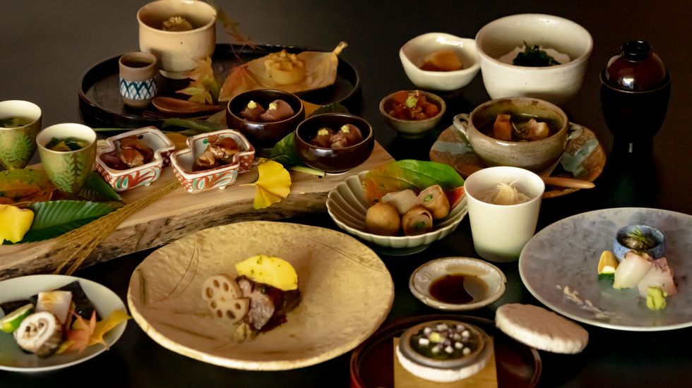 おちあいろう_秋料理集合（夕食）