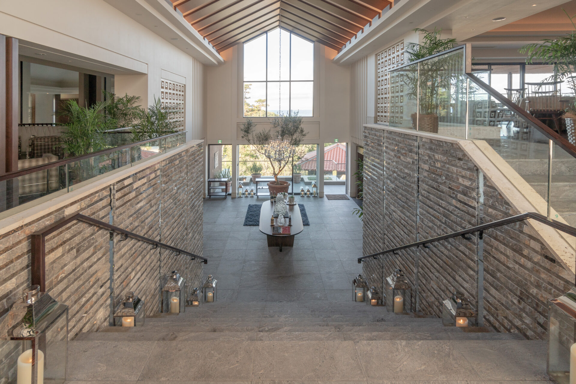 レストラン棟の内観